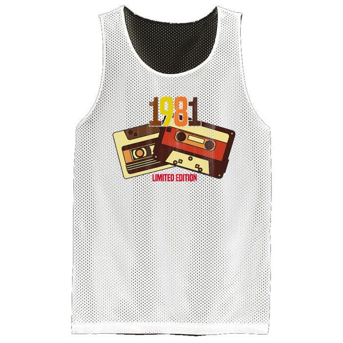 1981 Limited Edition Birthday Gift Mesh Reversible Basketball Jersey Tank