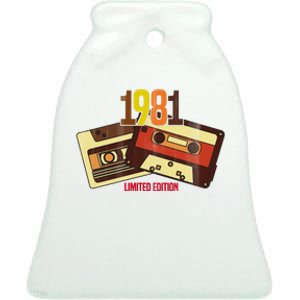 1981 Limited Edition Birthday Gift Ceramic Bell Ornament