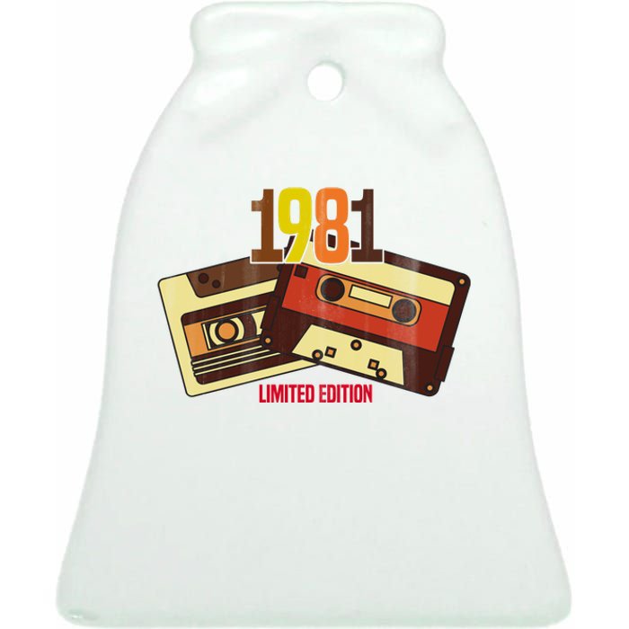 1981 Limited Edition Birthday Gift Ceramic Bell Ornament