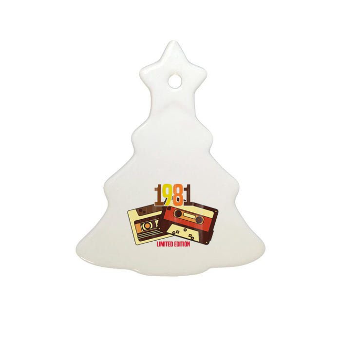 1981 Limited Edition Birthday Gift Ceramic Tree Ornament