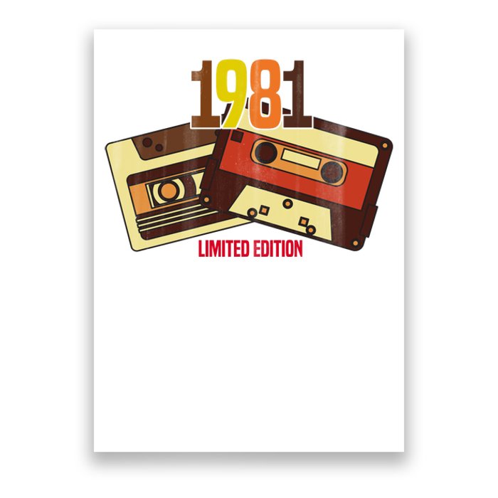 1981 Limited Edition Birthday Gift Poster