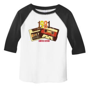 1981 Limited Edition Birthday Gift Toddler Fine Jersey T-Shirt