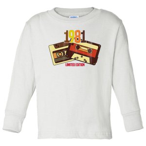 1981 Limited Edition Birthday Gift Toddler Long Sleeve Shirt