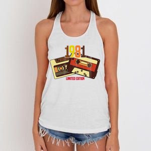 1981 Limited Edition Birthday Gift Women's Knotted Racerback Tank