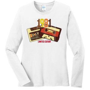 1981 Limited Edition Birthday Gift Ladies Long Sleeve Shirt