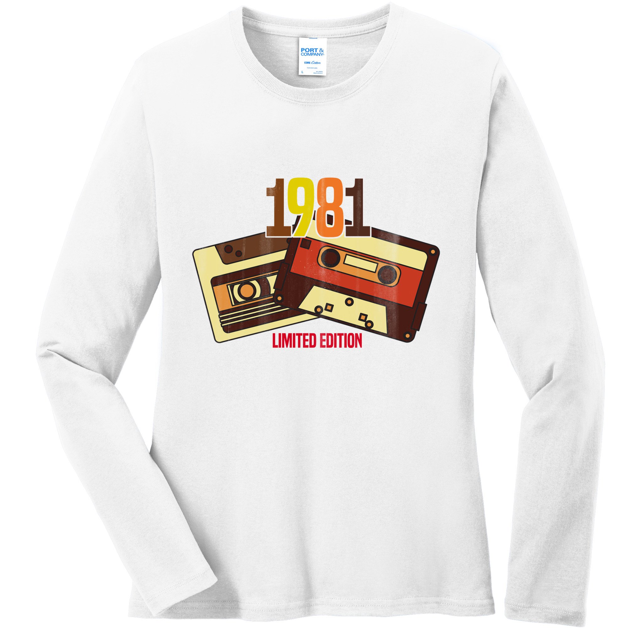 1981 Limited Edition Birthday Gift Ladies Long Sleeve Shirt