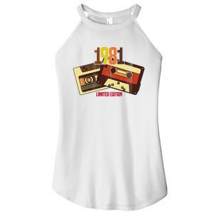 1981 Limited Edition Birthday Gift Women's Perfect Tri Rocker Tank