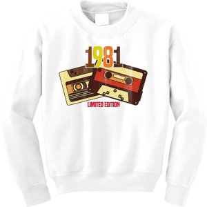 1981 Limited Edition Birthday Gift Kids Sweatshirt