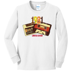 1981 Limited Edition Birthday Gift Kids Long Sleeve Shirt