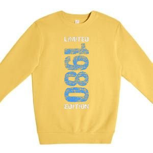 1980 Limited Edition 43th Birthday Born 1980 Premium Crewneck Sweatshirt