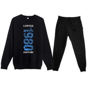 1980 Limited Edition 43th Birthday Born 1980 Premium Crewneck Sweatsuit Set