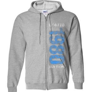 1980 Limited Edition 43th Birthday Born 1980 Full Zip Hoodie