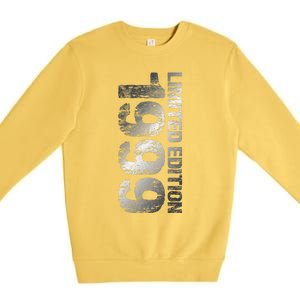 1999 Limited Edition 24th Birthday 1999 Man Woman 24 Premium Crewneck Sweatshirt