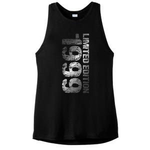 1999 Limited Edition 24th Birthday 1999 Man Woman 24 Ladies PosiCharge Tri-Blend Wicking Tank