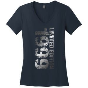 1999 Limited Edition 24th Birthday 1999 Man Woman 24 Women's V-Neck T-Shirt