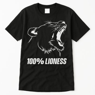 100 Lioness Gym Motivation Funny Inspiration Lion Tall T-Shirt