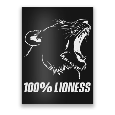 100 Lioness Gym Motivation Funny Inspiration Lion Poster