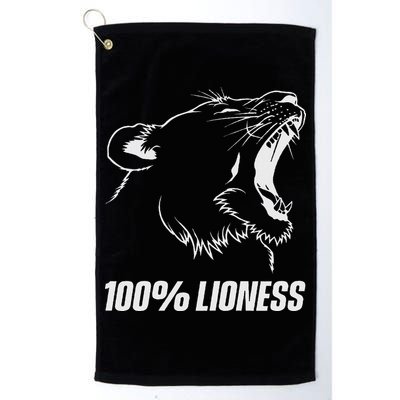 100 Lioness Gym Motivation Funny Inspiration Lion Golf Towel