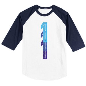 1 Lucky Number 1st Year Birthday Age Sports Team Baseball Sleeve Shirt