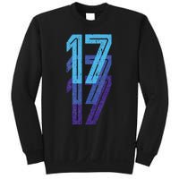 17 Lucky Number 17th Year Birthday Age Sports Team Sweatshirt