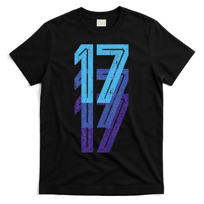 17 Lucky Number 17th Year Birthday Age Sports Team T-Shirt