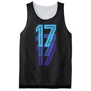 17 Lucky Number 17th Year Birthday Age Sports Team Mesh Reversible Basketball Jersey Tank