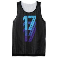 17 Lucky Number 17th Year Birthday Age Sports Team Mesh Reversible Basketball Jersey Tank