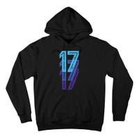 17 Lucky Number 17th Year Birthday Age Sports Team Tall Hoodie