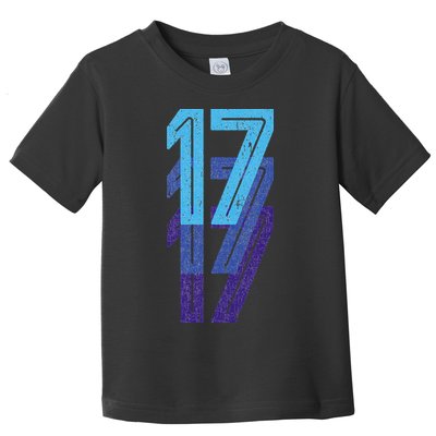 17 Lucky Number 17th Year Birthday Age Sports Team Toddler T-Shirt