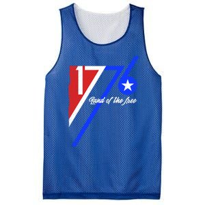 1776 Land Of The Free Independence Day 4th Of July Retro Gift Mesh Reversible Basketball Jersey Tank