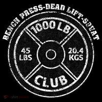1000 Lbs Pound Club Gym Weightlifting Dead Lift Bench Press Flatbill Hat