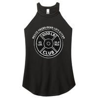 1000 Lbs Pound Club Gym Weightlifting Dead Lift Bench Press Women's Perfect Tri Rocker Tank