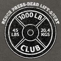 1000 Lbs Pound Club Gym Weightlifting Dead Lift Bench Press Cotton Canvas Backpack