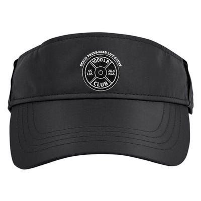 1000 Lbs Pound Club Gym Weightlifting Dead Lift Bench Press Adult Drive Performance Visor