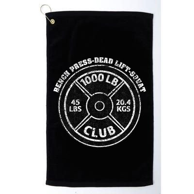 1000 Lbs Pound Club Gym Weightlifting Dead Lift Bench Press Golf Towel