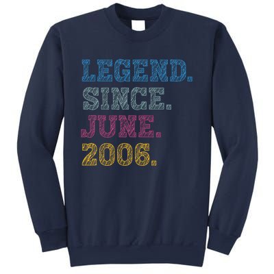 17YearOld Legend Since June 2006 17th Birthday Sweatshirt