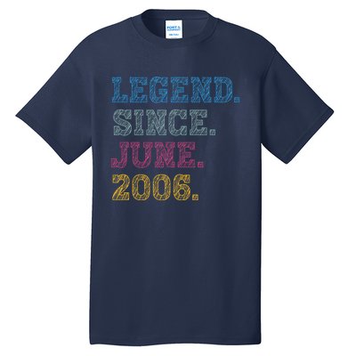 17YearOld Legend Since June 2006 17th Birthday Tall T-Shirt