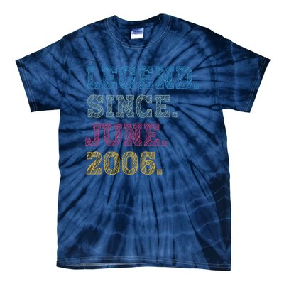 17YearOld Legend Since June 2006 17th Birthday Tie-Dye T-Shirt