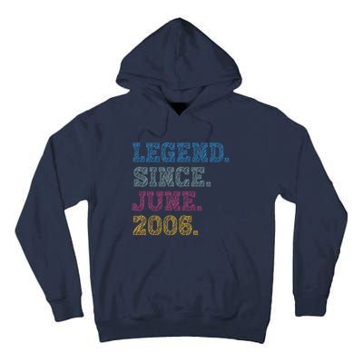 17YearOld Legend Since June 2006 17th Birthday Tall Hoodie