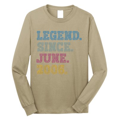 17YearOld Legend Since June 2006 17th Birthday Long Sleeve Shirt