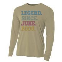 17YearOld Legend Since June 2006 17th Birthday Cooling Performance Long Sleeve Crew