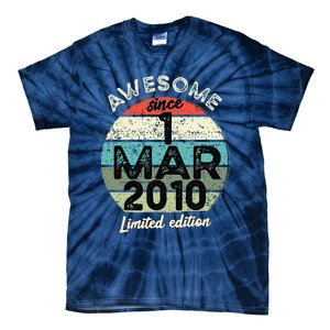 1 March 2010 15th Birthday 15 Year Old 2024 Birthday Tie-Dye T-Shirt