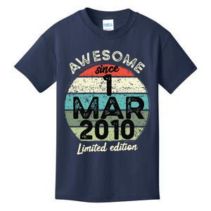 1 March 2010 15th Birthday 15 Year Old 2024 Birthday Kids T-Shirt