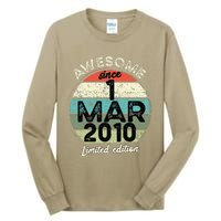 1 March 2010 15th Birthday 15 Year Old 2024 Birthday Tall Long Sleeve T-Shirt