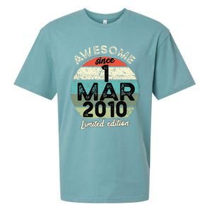 1 March 2010 15th Birthday 15 Year Old 2024 Birthday Sueded Cloud Jersey T-Shirt