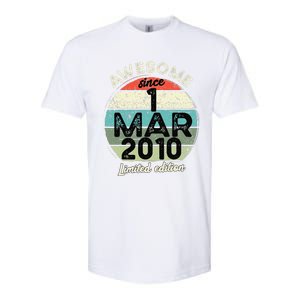 1 March 2010 15th Birthday 15 Year Old 2024 Birthday Softstyle CVC T-Shirt