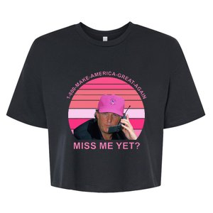 1800 Make Amerca Great Again Miss Me Yet Trump Bella+Canvas Jersey Crop Tee