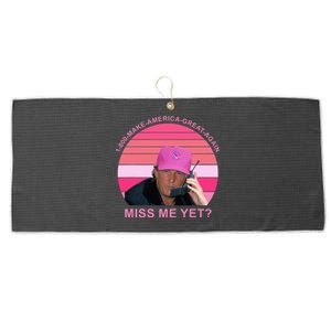 1800 Make Amerca Great Again Miss Me Yet Trump Large Microfiber Waffle Golf Towel