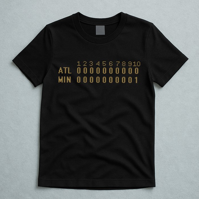 1991 Minnesota Baseball Game 7 Scoreboard T-Shirt