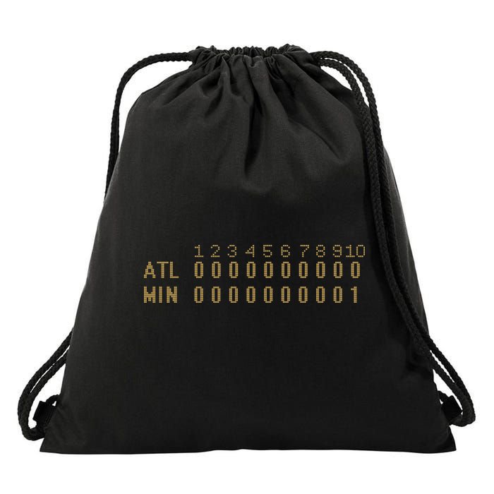 1991 Minnesota Baseball Game 7 Scoreboard Drawstring Bag